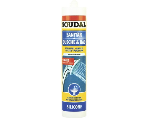 Soudal Douche & Bad Siliconen Zilvergrijs 300 ml