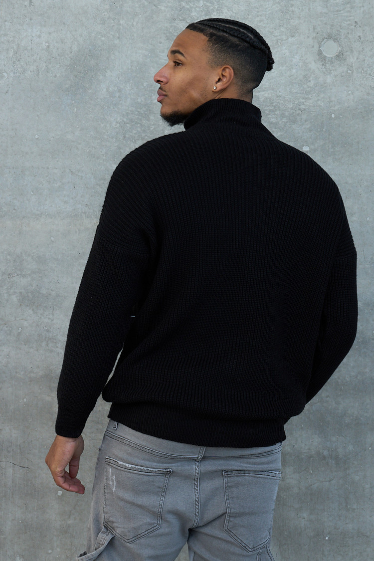 Gilet en maille noir