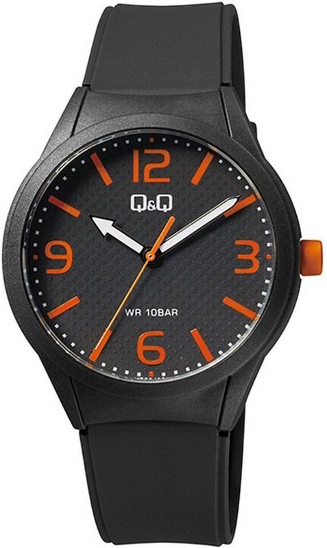 Q&Q - VR28J028Y - Polshorloge - Zwart - 40 mm - Waterdicht 10 ATM