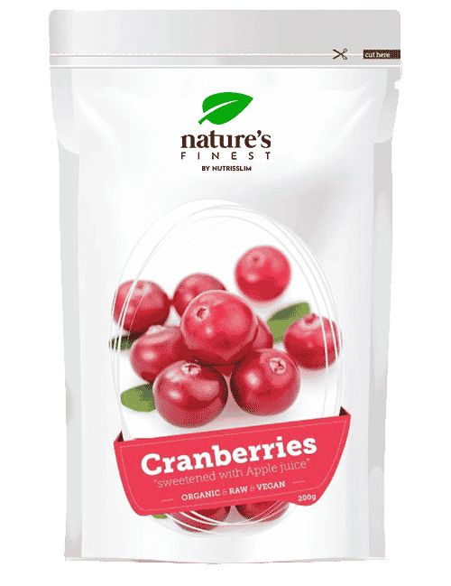 Nature's Finest Cranberries Preiselbeeren bio, gesüßt mit Apfelsaft