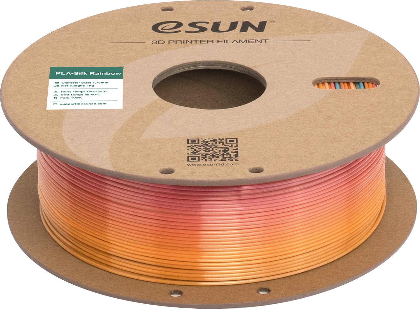 eSUN  PLA-Silk Rainbow Dragon Palace, 1,75 mm / 1000 g    PLA mit glänzender, seidenmatter Textur