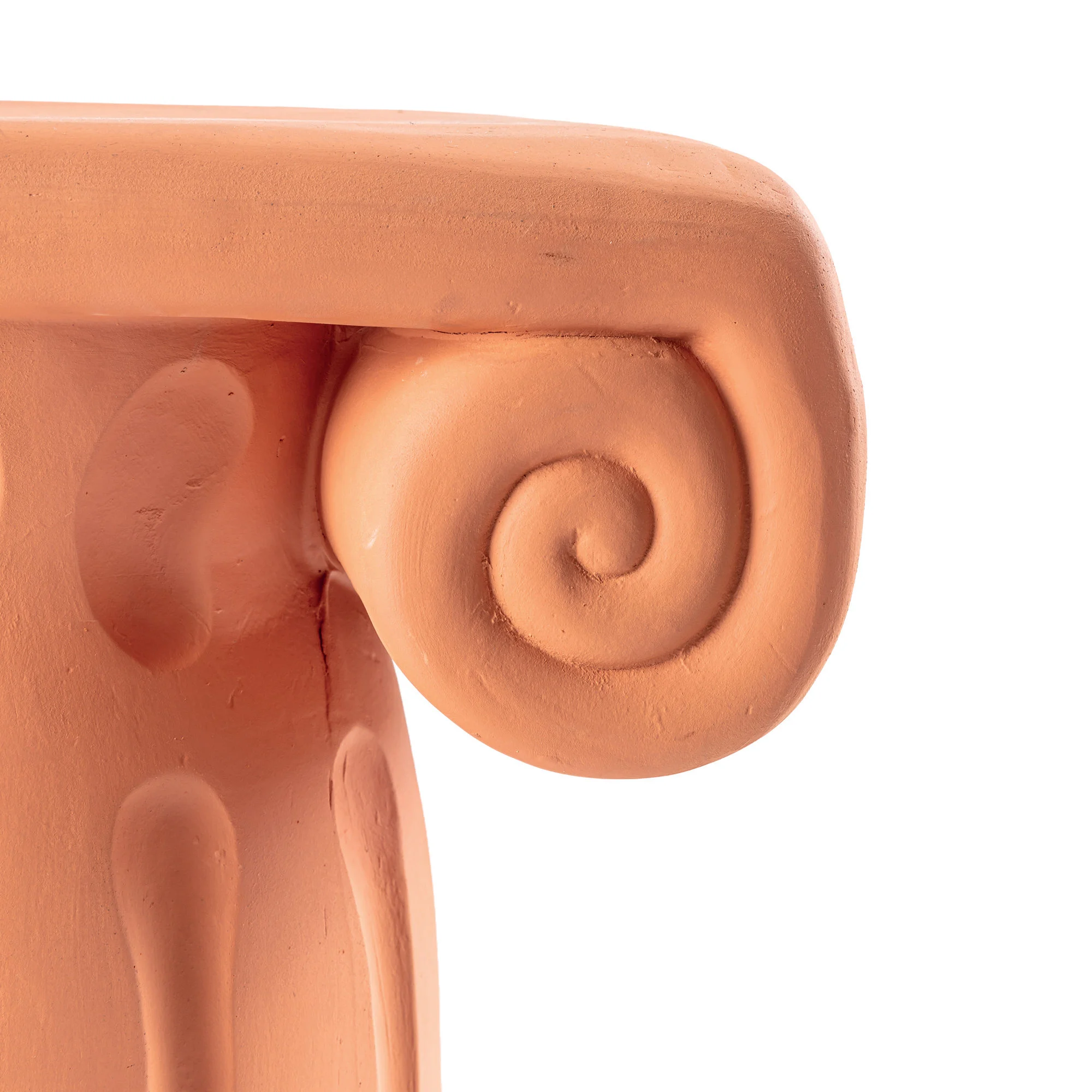 MAGNA GRAECIA - CAPITELLO - Table d'appoint céramique | Orange