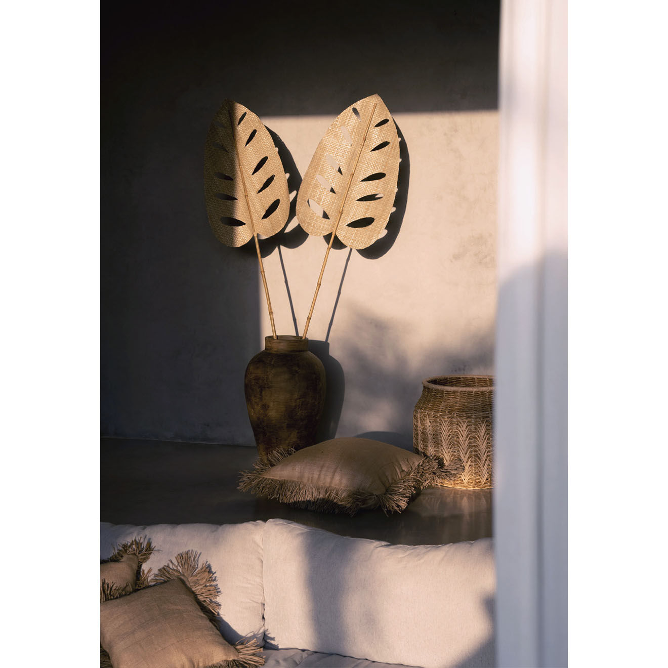 Bazar Bizar Panier Luziru naturel - D.52xH.45 cm