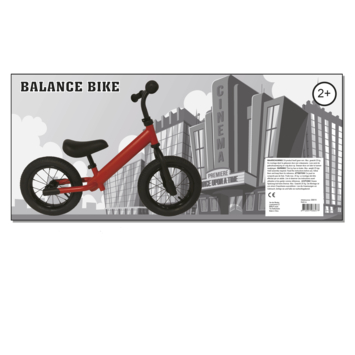 Loopfiets Rood 12 inch