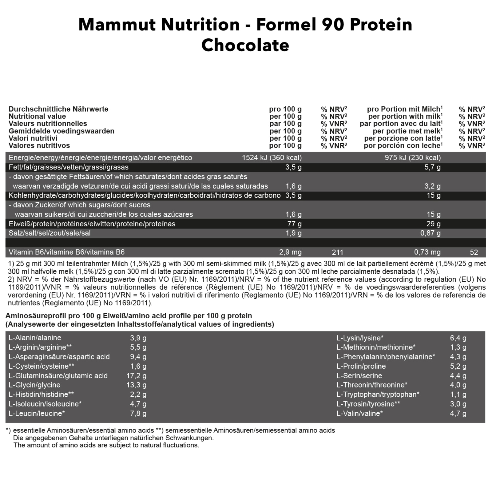 Formel 90 Protein - 3000g - Schokolade