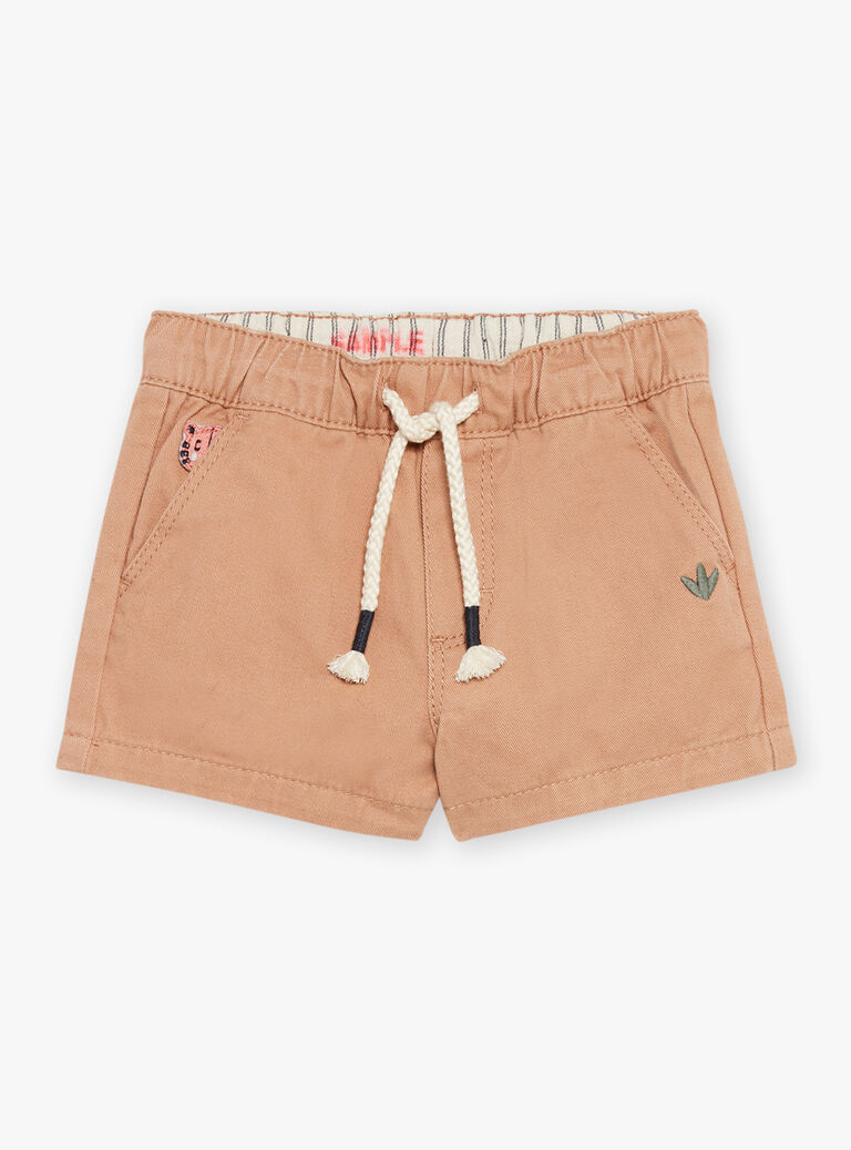 Short en twill marron pécan