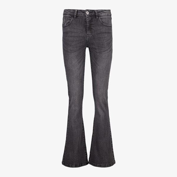 TwoDay dames flared jeans donkergrijs