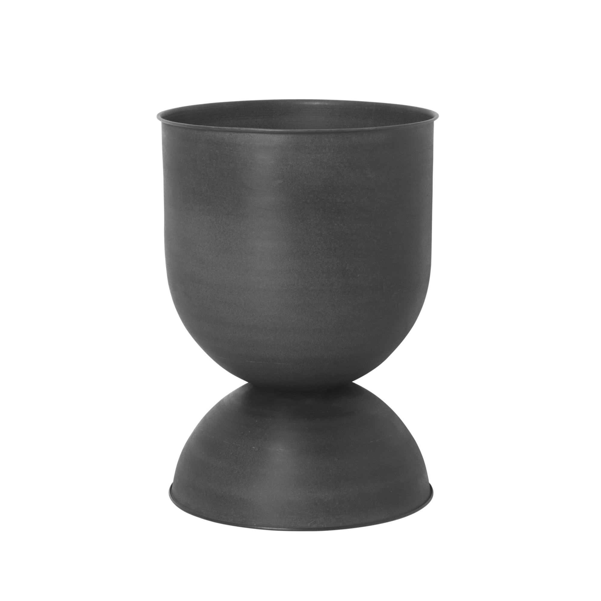 Bloempot Hourglass S zwart