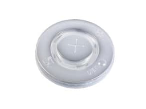 Plastlåg Ø80 mm Catersource Flad med kryds Transparent til Papbæger PS Plast,20 ps x 100 stk/krt