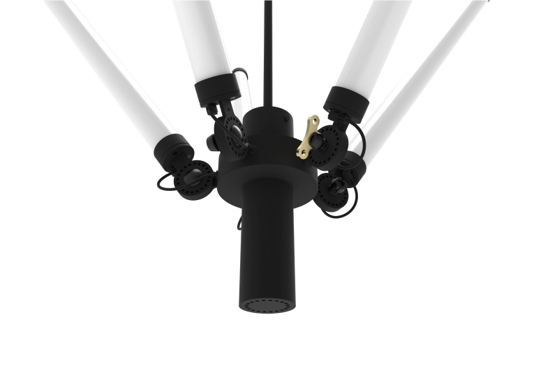 Tonone Mr Tubes kroonluchter Ø168 LED Smokey Black