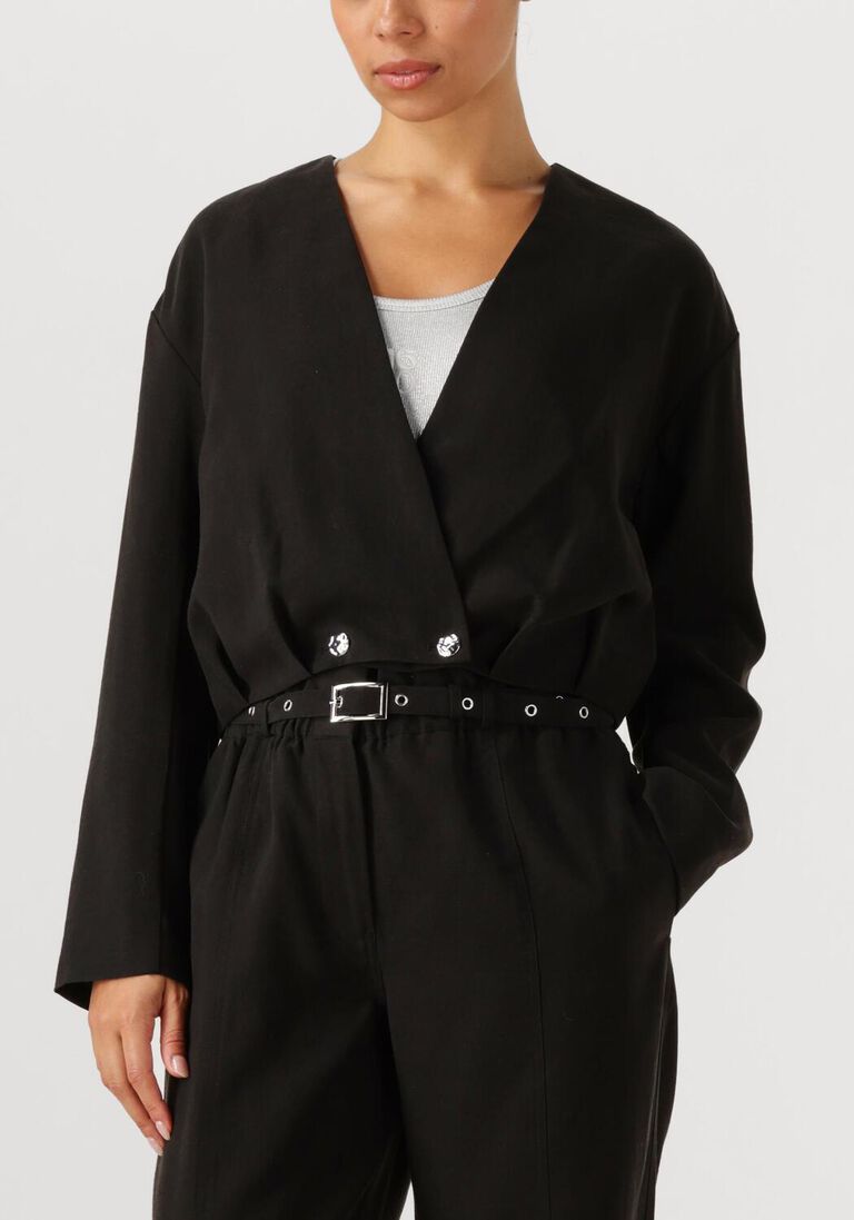 zwarte dante6 teddy jas lonza pleated bomber jacket