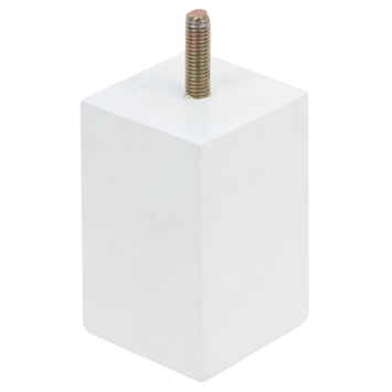 Duraline meubelpoot fsc hout 5x5x15 cm wit
