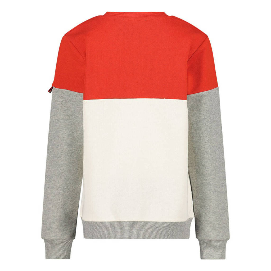 ESPRIT sweater met printopdruk rood