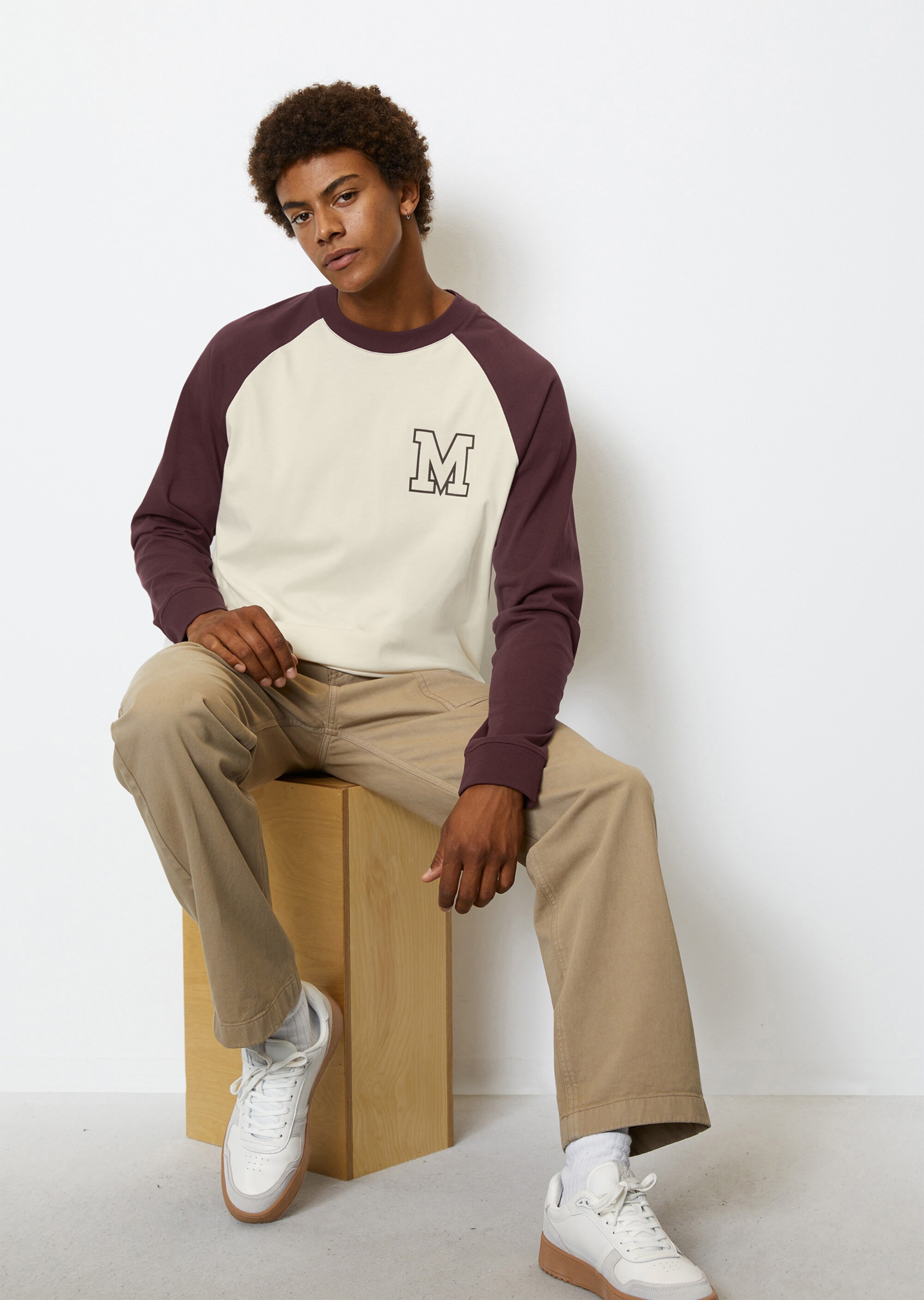 Heavy-Jersey-Longsleeve relaxed aus softer Bio-Baumwolle