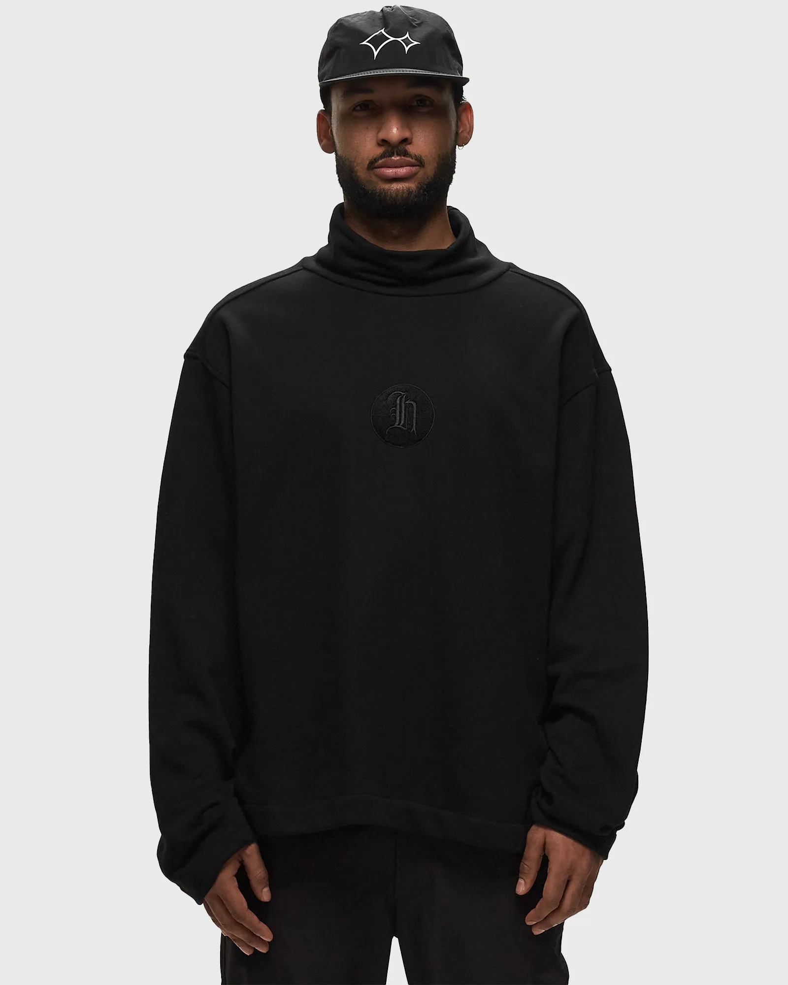 Honor The Gift STAMP PATCH TURTLE NECK PULLOVER