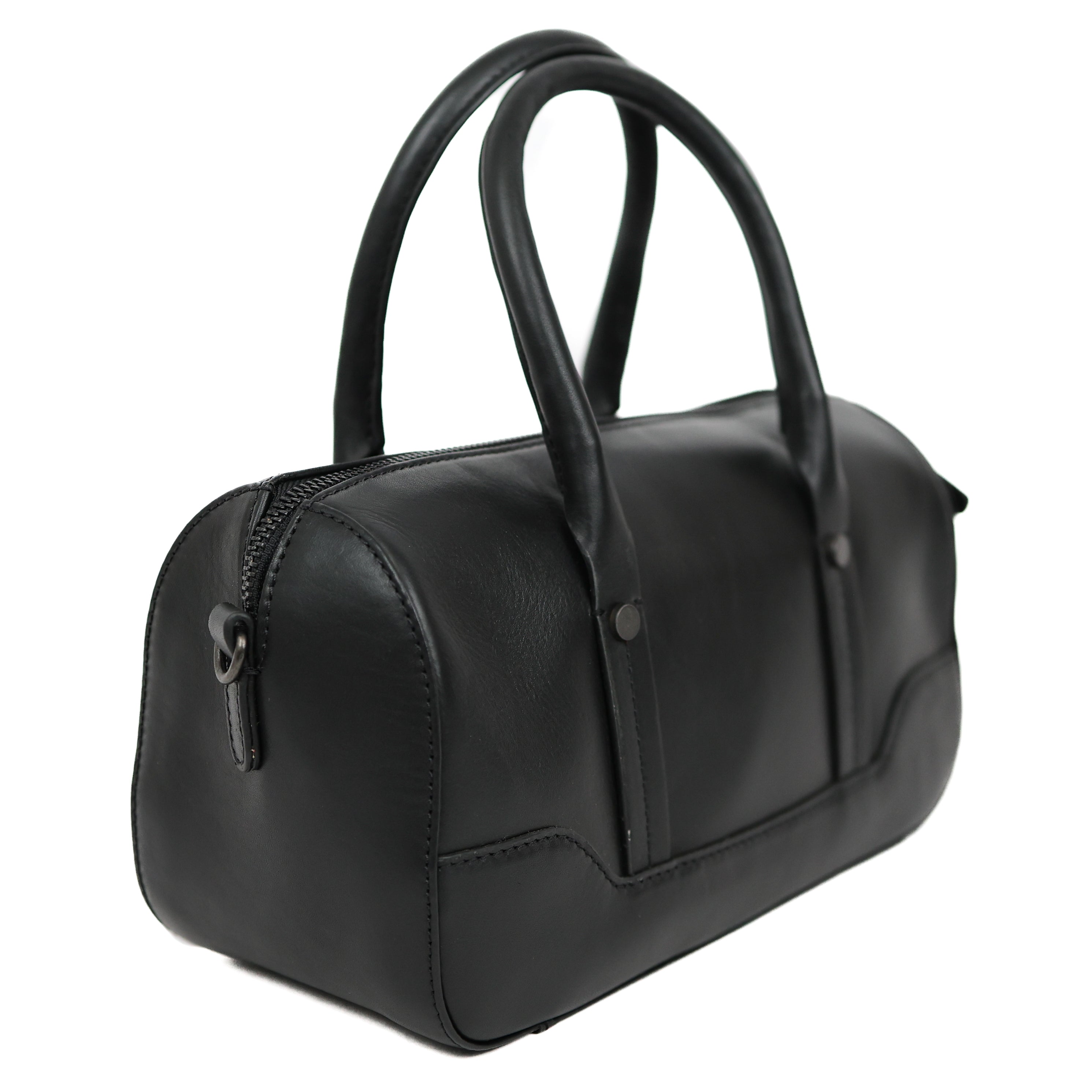 Rond hand-/schoudertasje 'Viviana' Black Black