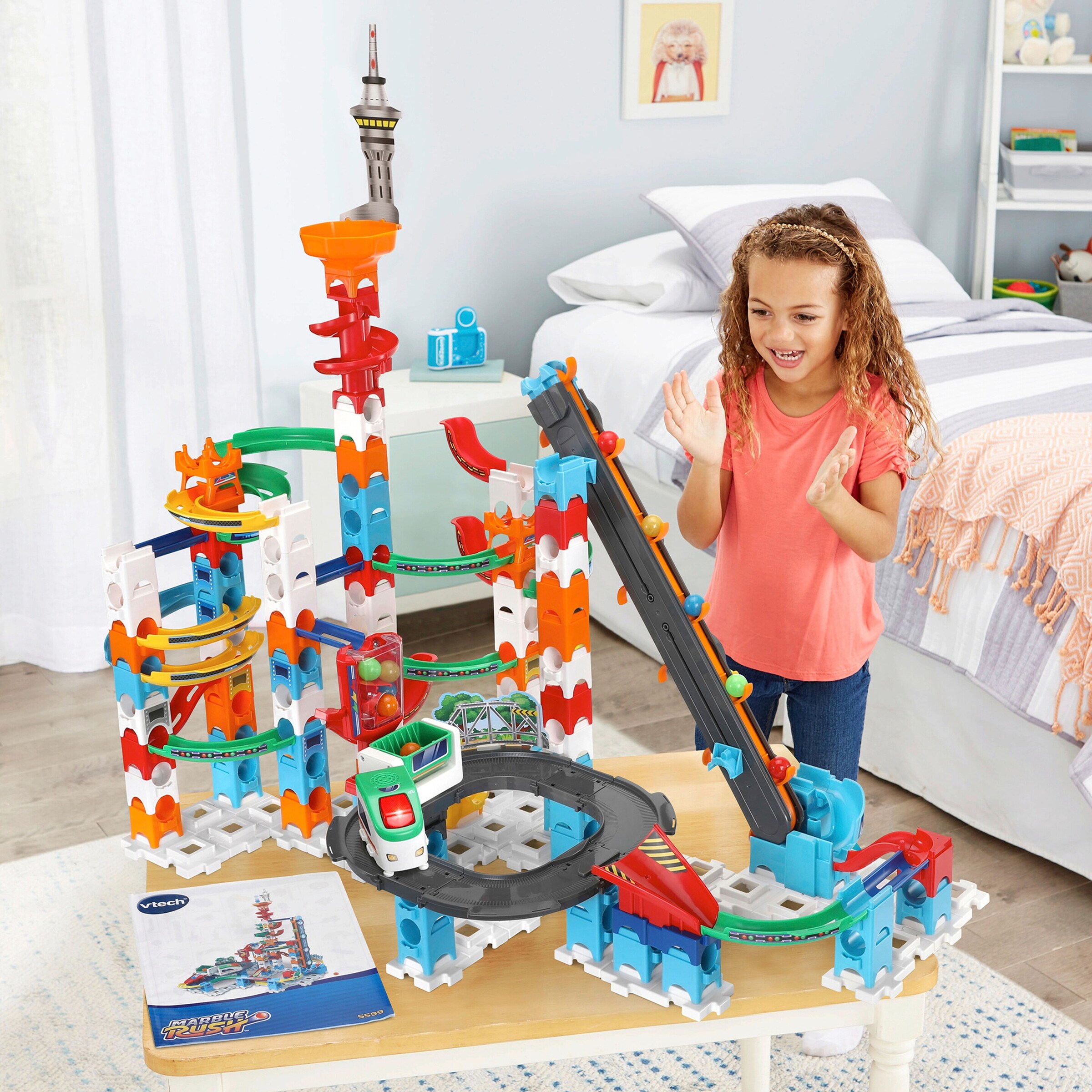 Vtech - Marble Rush Kugelbahn Set Super Sky Tower Set XL300 E