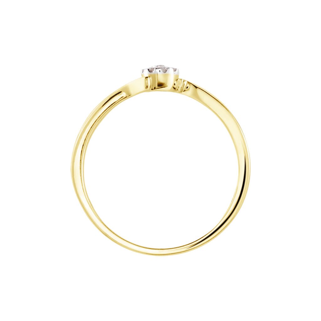 Bague Or Jaune Cerisette Diamant