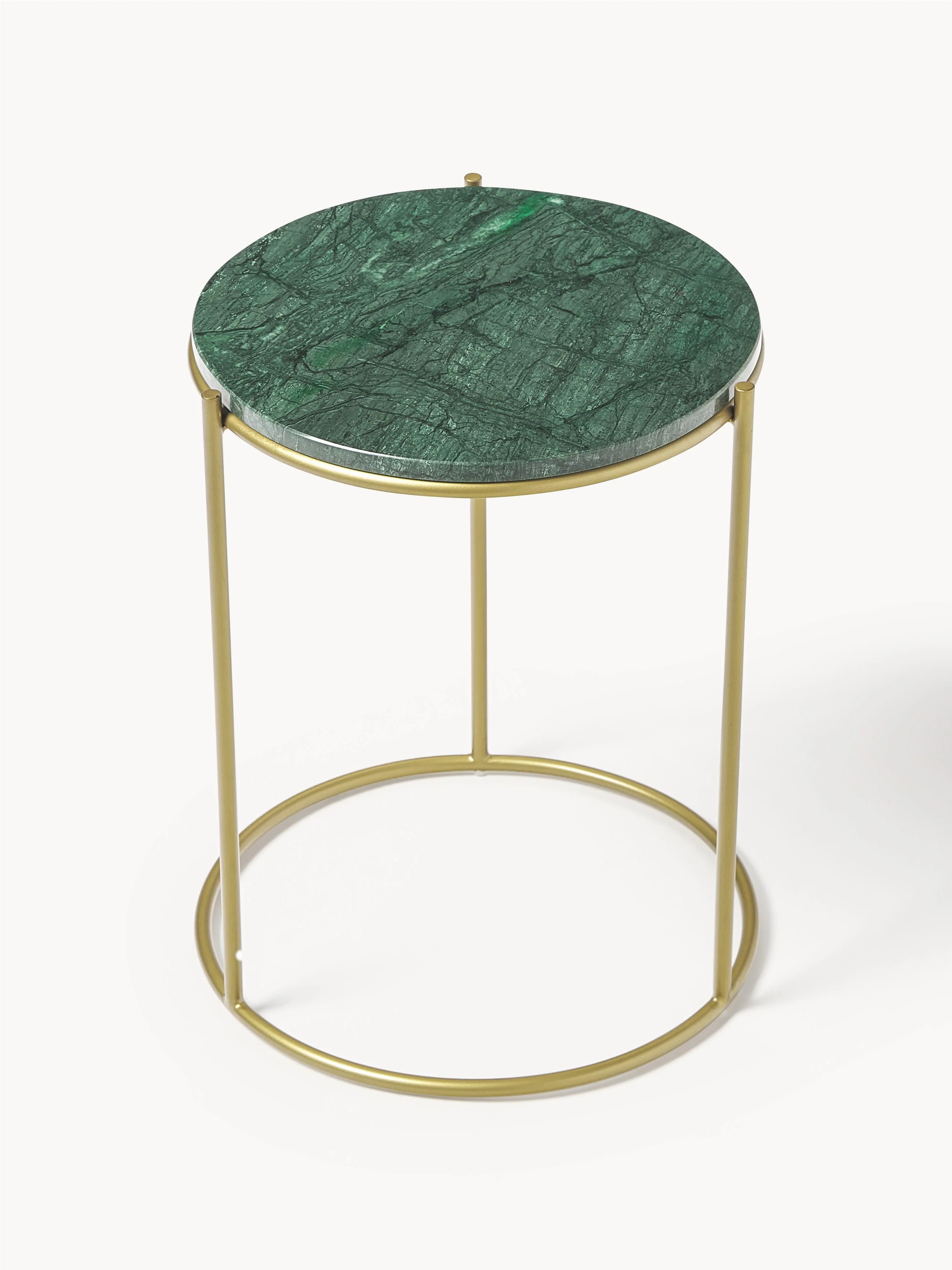 Ronde marmeren bijzettafel Ella