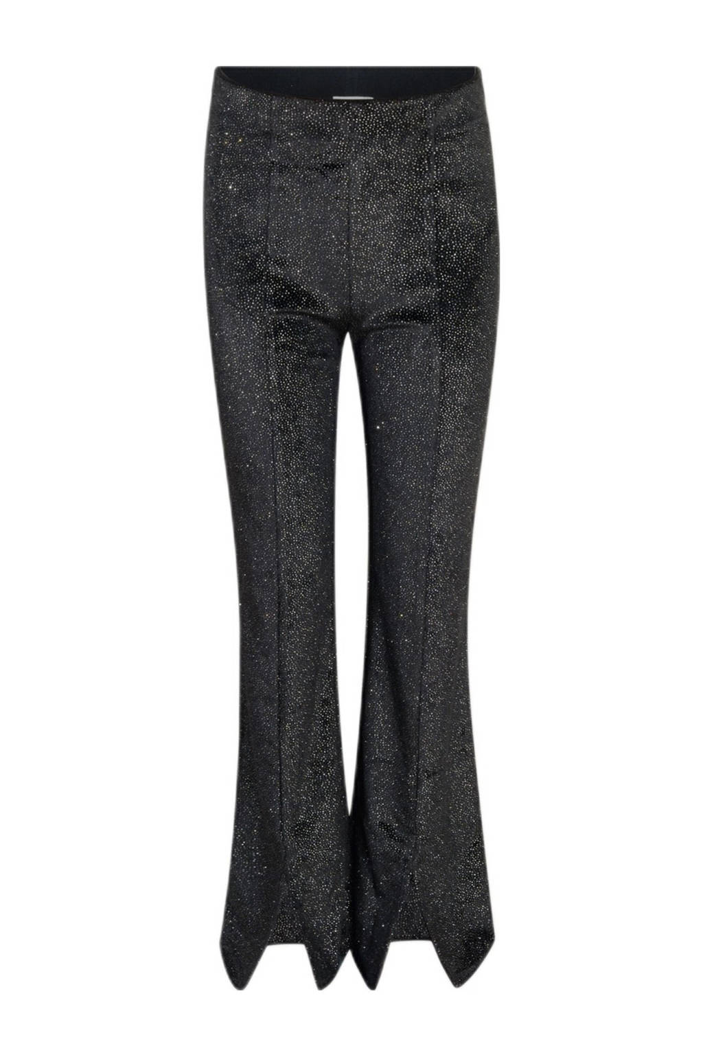 Shoeby flared legging zwart glitter