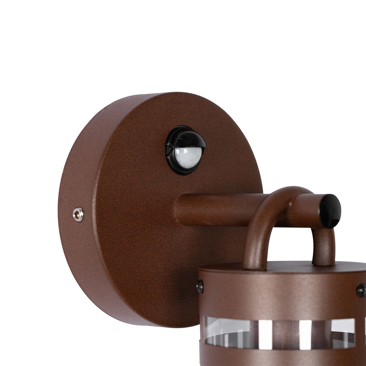 Buiten wandlamp roestbruin IP44 met bewegingssensor - Ruben
