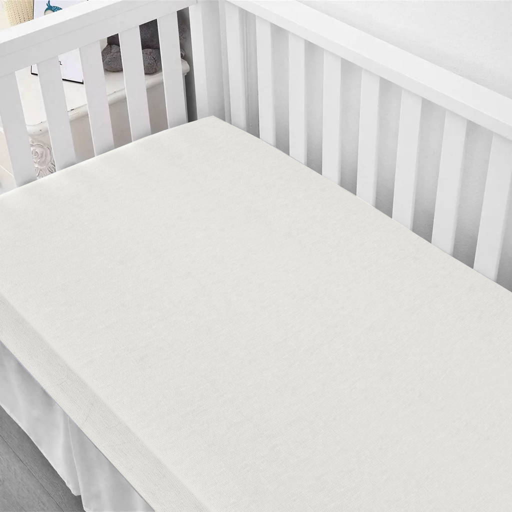 katoenen baby hoeslaken ledikant 120 x 60 cm - ecru