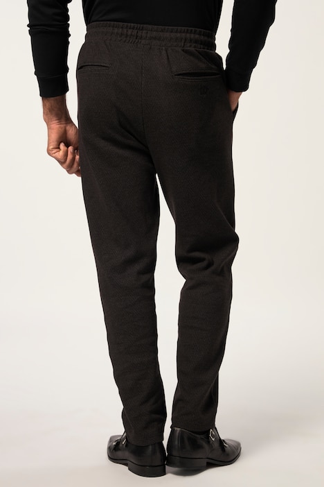 Hose, Wolloptik, Modern Straight Fit, Elastikbund, 4 Taschen, bis 8 XL