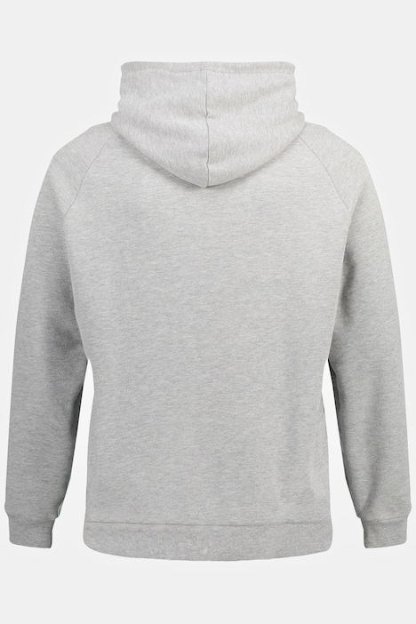 STHUGE Hoodie, OEKO-TEX, Melange-Sweat, Brustprint, bis 8 XL