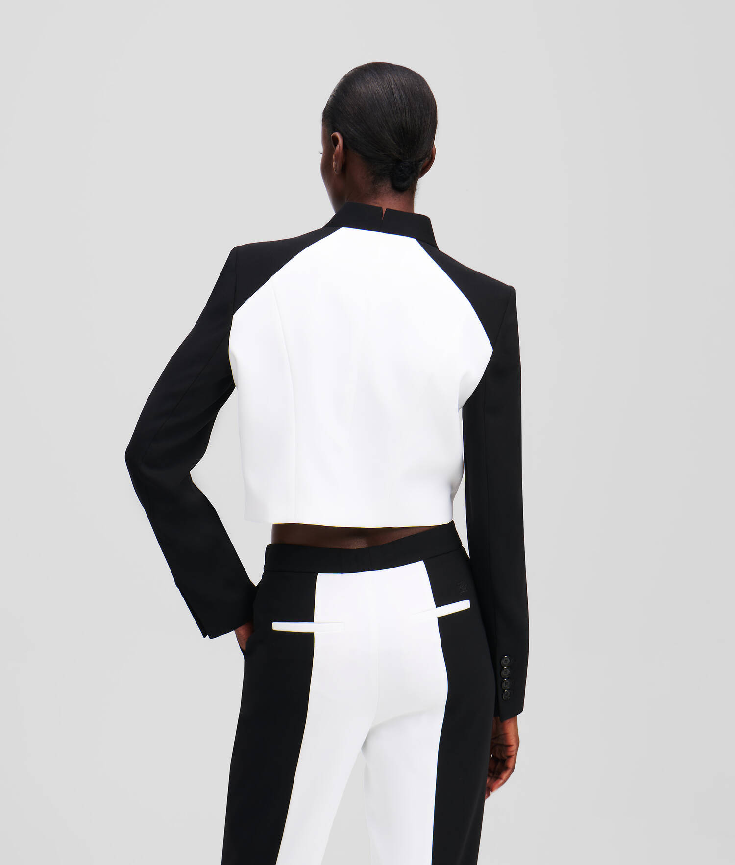BLAZER AJUSTÉ À BLOCS DE COULEURS