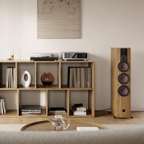 DALI RUBIKORE 8 – exclusieve hifi-vloerluidspreker met KORE-technologie Natural Walnut (Veneer)