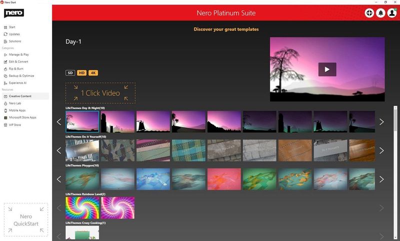 Nero - Platinum Unlimited - Software - Download - Nederlandstalig - 200+ Functies