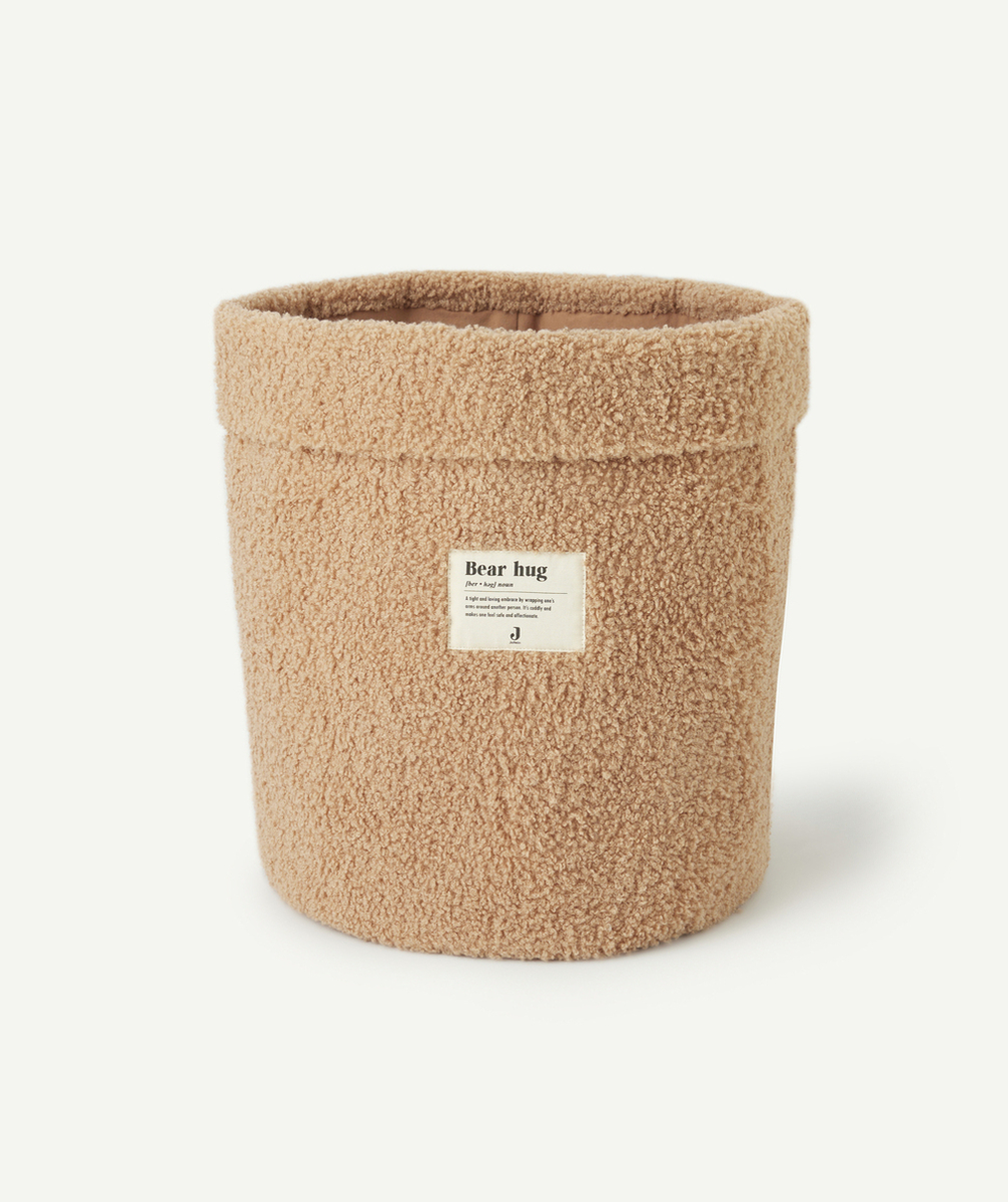 JOLLEINPANIER DE RANGEMENT EN BOUCLETTES CAMEL