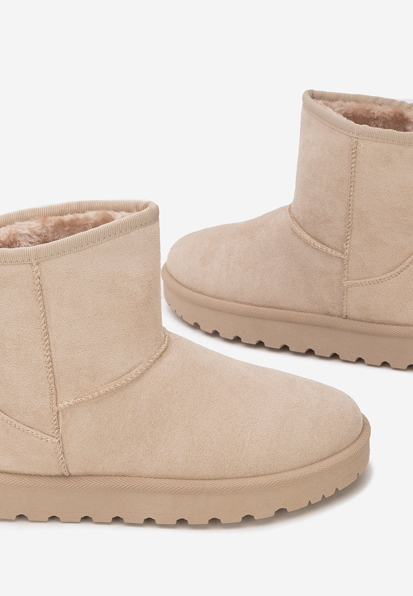 Bottines doublées femme beige Patty
