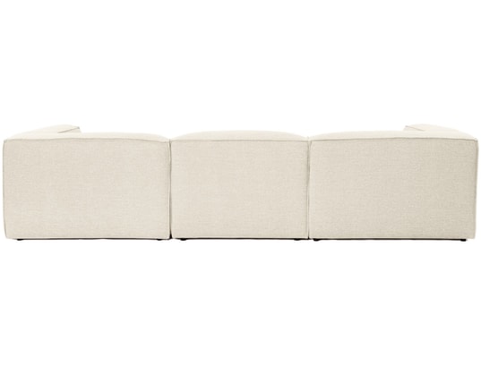CONCEPT1 - Canapé tissu Fora angle ecru 297 x 190 x h66