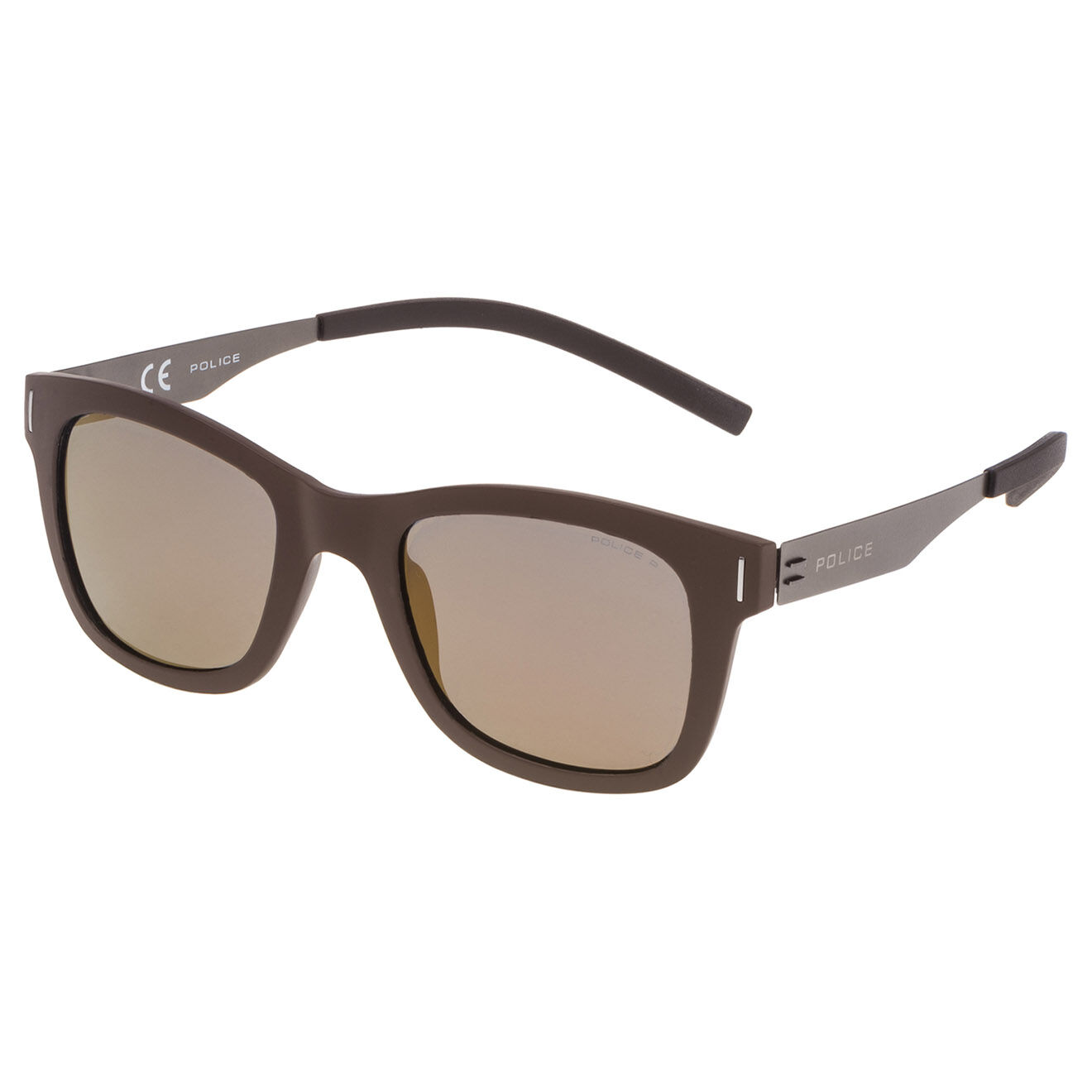Police Lunettes de soleil Mixtes brunes