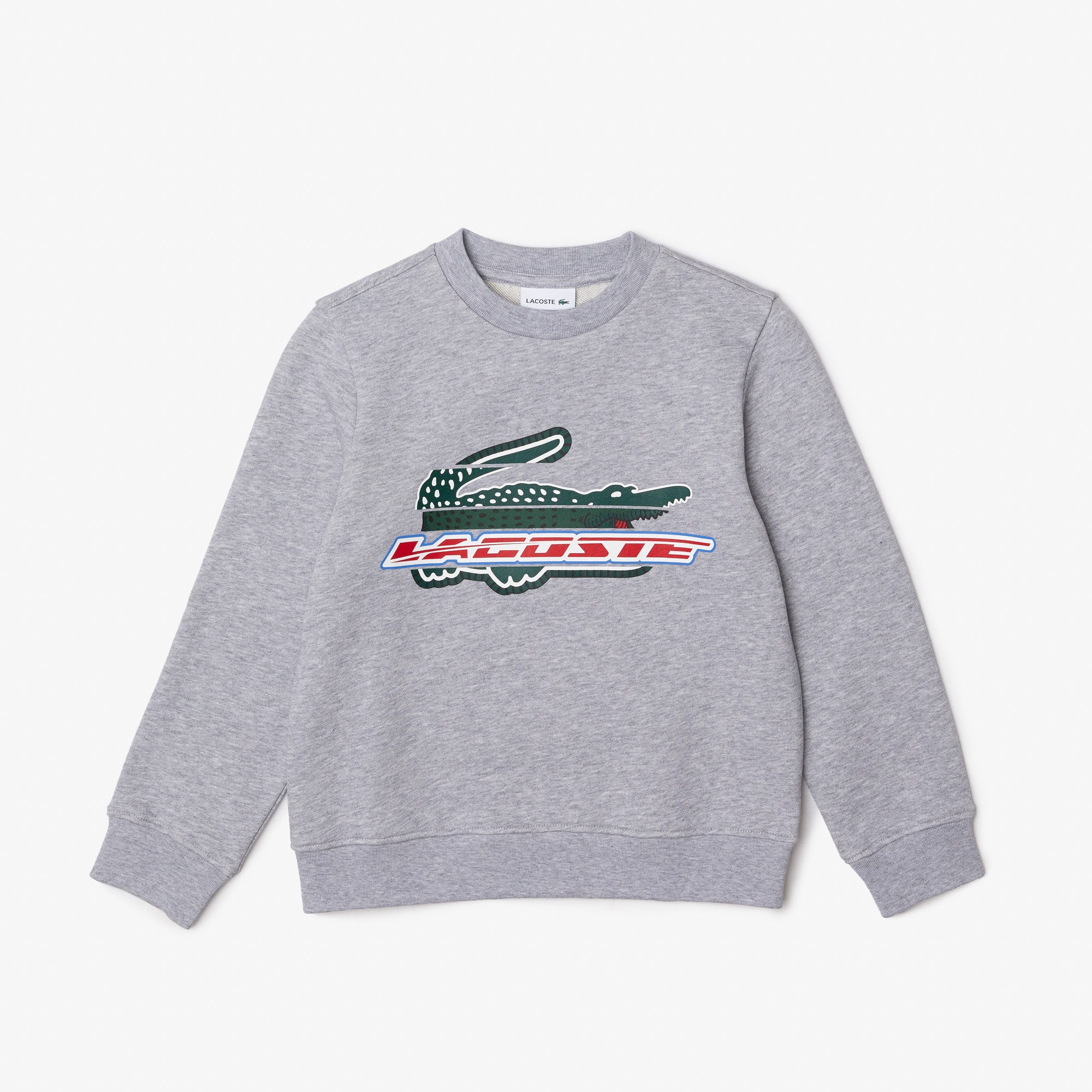 Sweatshirt enfant Lacoste en molleton de coton biologique Pullovers & Sweatshirts - Gris - Lacoste - Enfant