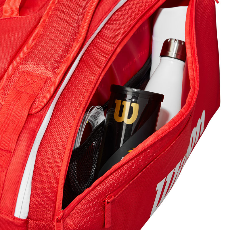Sac de tennis Wilson 15 pack Super Tour rouge
