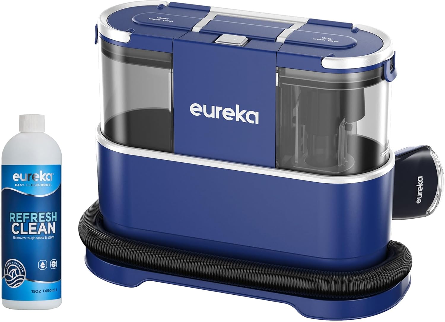 Eureka NEY100 Waschsauger, Teppichreiniger, Polsterreiniger | für Sofa, Vorleger, Polster, Auto | Nass-Trocken-Sauger mit starker Saugkraft 12500Pa, 82dB, 1,5L großer Wassertank mit Reinigungsformel