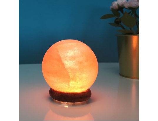 ZEN AROME - Lampe à poser Lampe usb en cristal de sel d'himalaya sphère