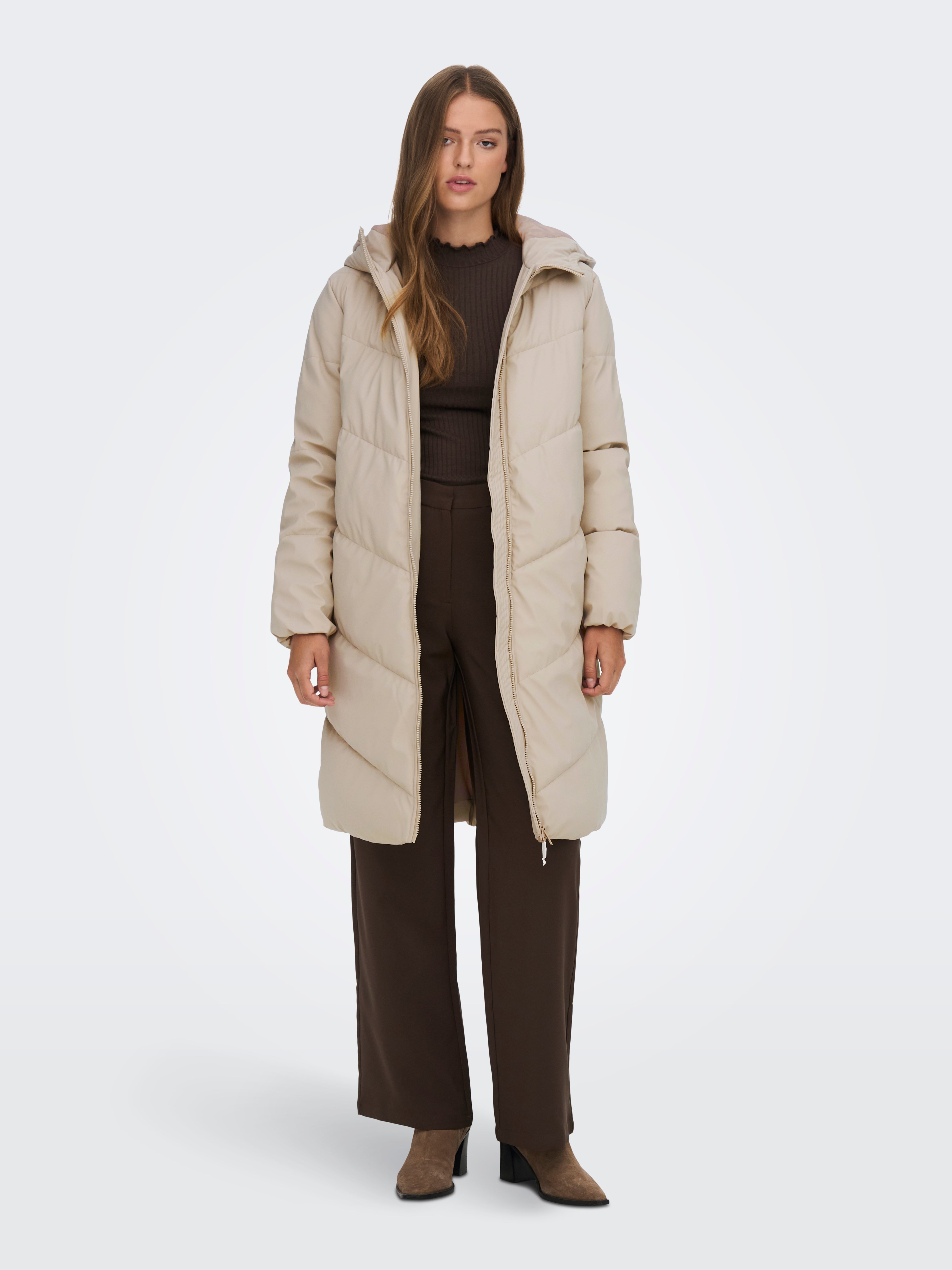 JDYULRIKKA Steppmantel Simply Taupe