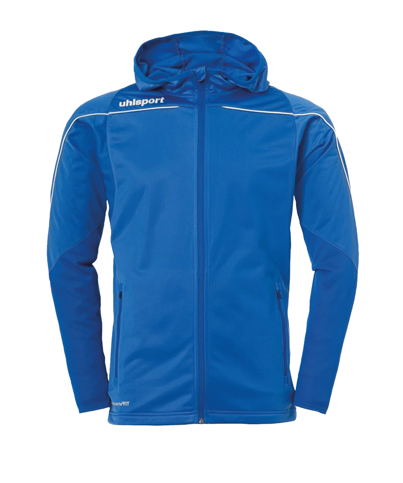 uhlsport Stream 22 Kapuzenjacke Blau Weiss F03