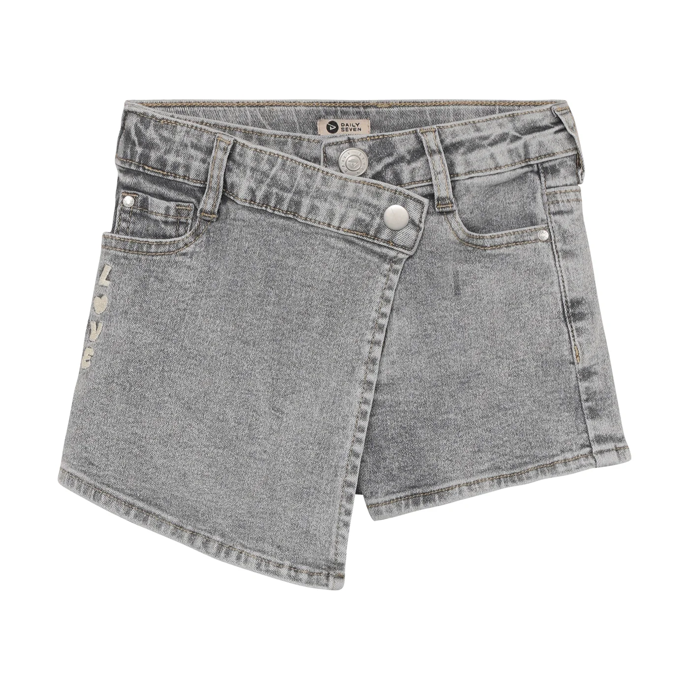 Daily7 Daily7 denim skorts grey denim