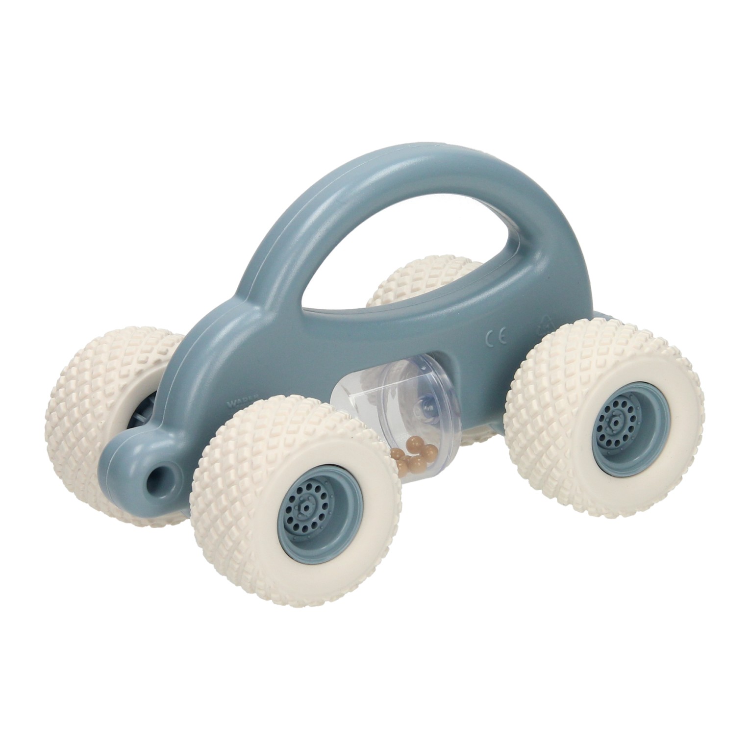 Peuter Speelgoedauto met Rammelaar - Pastel Blauw