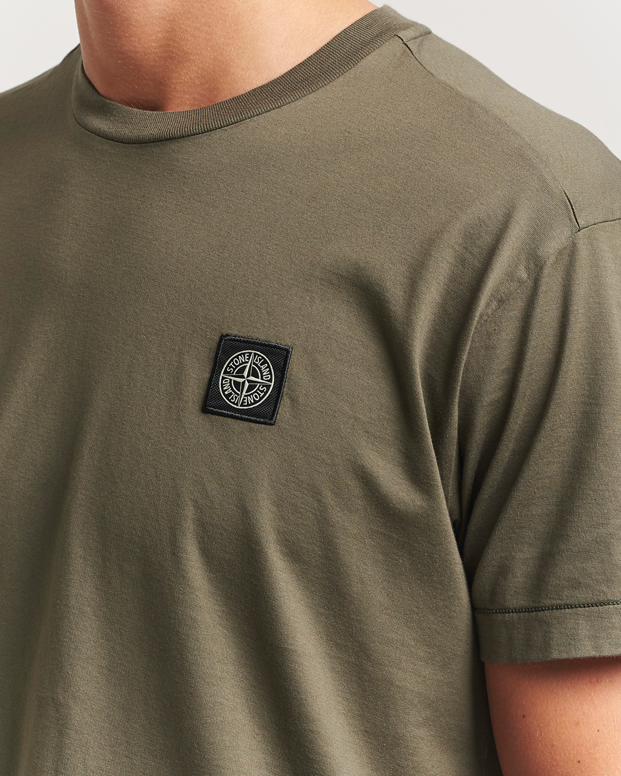 Stone Island Garment Dyed Cotton Jersey T-Shirt Military Green