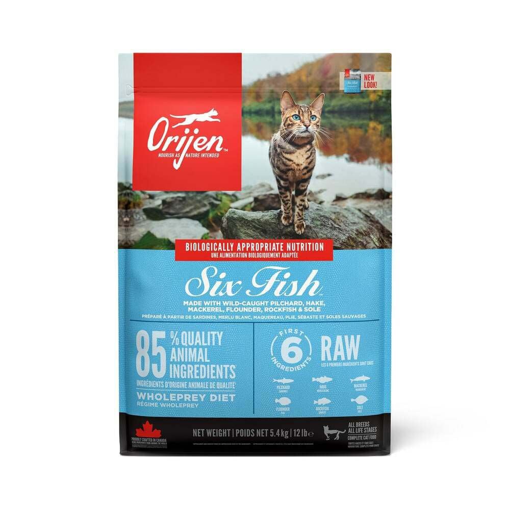 Orijen Whole Prey Six Fish Cat - Kattenvoer - 5.4 Kilogram - vis