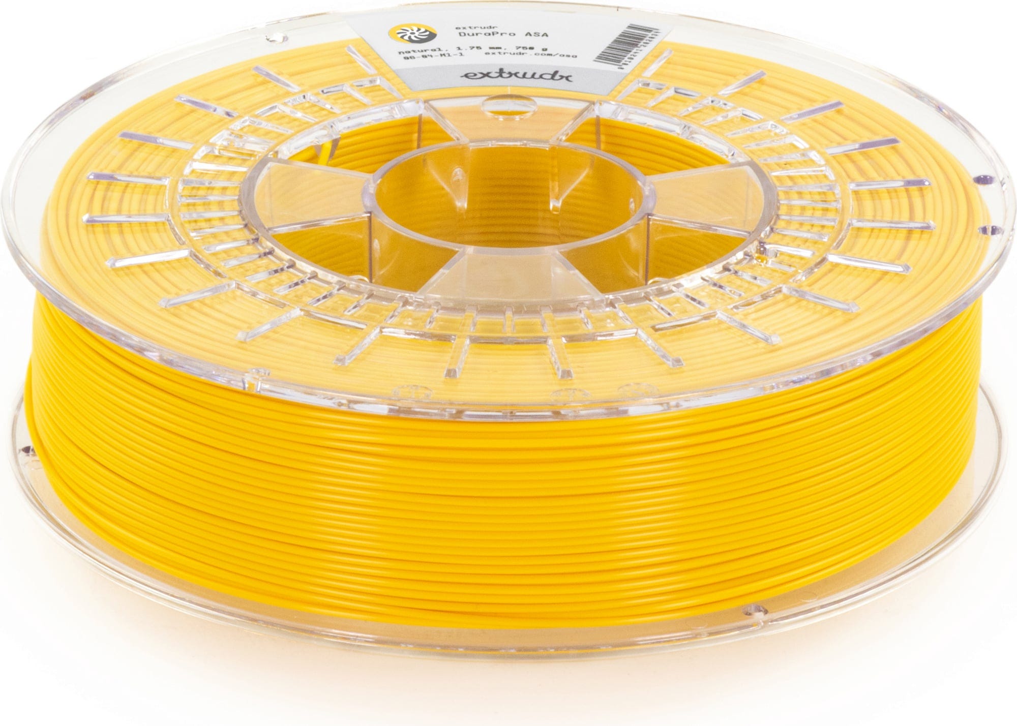Extrudr  DuraPro ASA Gelb, 1,75 mm (750 g)    UV- und witterungsbeständiges Filament in Gelb