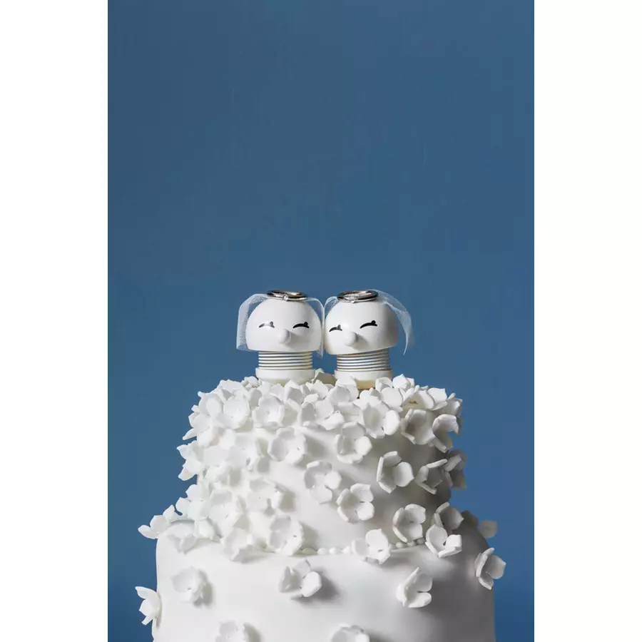 Hoptimist Dekofigur Wedding Bride 7,2 cm weiß
