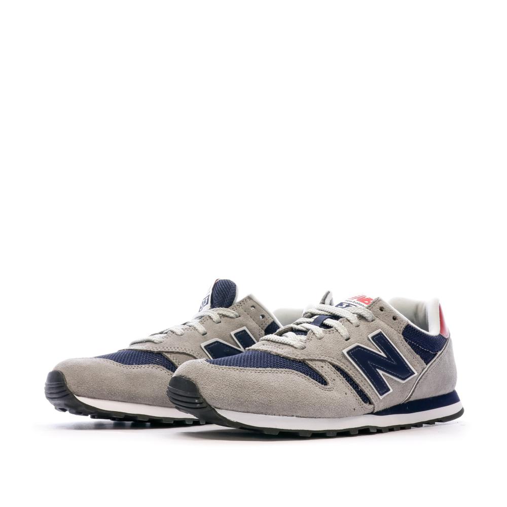 New Balance Baskets Gris/Marine Homme New Balance 373