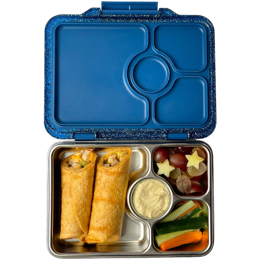 Køb Yumbox Twilight Blue Glitter Prêt Stainless Steel 4-Sections