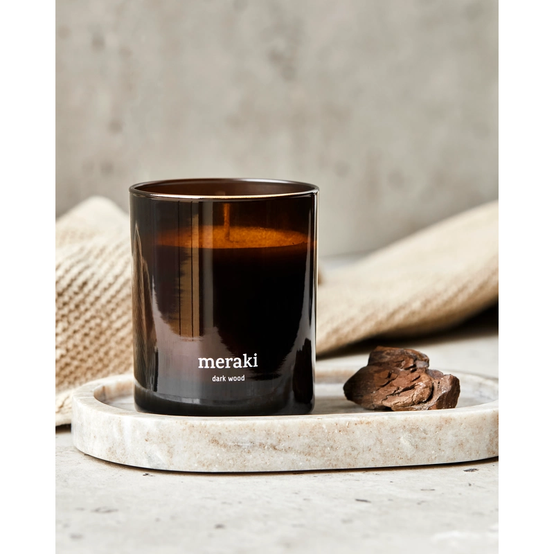 Meraki Scented Candle 200 gr. - Dark Wood